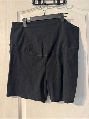 Women’s Maternity Black Bike Athletic Shorts